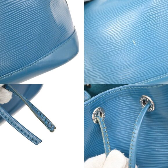 LOUIS VUITTON Noe BB Drawstring Shoulder Bag Epi Leather Blue M40846 89FC131 - Picture 9 of 15
